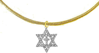 Messianic Christian Austrian Crystal Star Of David,On A Goldtone Snake Chain Necklace. If you do not believe that this jewelry is beautiful when you receive it,simply return it for a full refund, Large, Silver, Carnelian