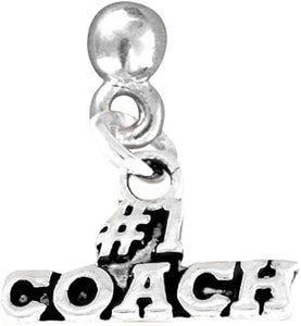 #1 Coach Charm Post Earring Hypoallergenic, Safe-Nickel, Lead & Cadmium Free!