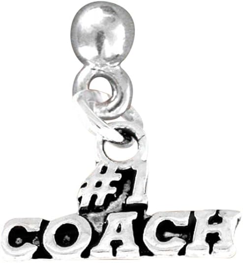 #1 Coach Charm Post Earring Hypoallergenic, Safe-Nickel, Lead & Cadmium Free!