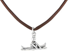 Gymnastic On Balance Beam Necklace, Adjustable, Hypoallergenic, Nickel, Lead & Cadmium Free