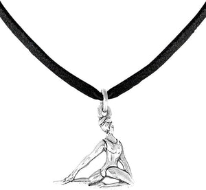 Gymnast Floor Pose Necklace, Adjustable, Hypoallergenic, Nickel, Lead & Cadmium Free!