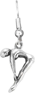 Swim Diver Charm Fishhook Earring Hypoallergenic, Adjustable Safe-Nickel, Lead & Cadmium Free!