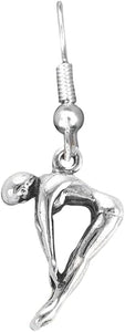Swim Diver Charm Fishhook Earring Hypoallergenic, Adjustable Safe-Nickel, Lead & Cadmium Free!
