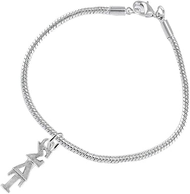 Sigma Delta Tau, Authorized Sorority Jewelry Manufacturer, Adjustable Snake Chain Bracelet, Hypoallergenic, Safe-No Nickel, No Lead, And No Poisonous Cadmium