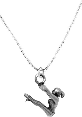 Gymnast Swinging On Bars Necklace Safe-Nickel, Lead & Cadmium Free!