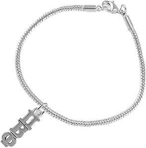 Pi Beta Phi, Authorized Sorority Jewelry Manufacturer, Adjustable Snake Chain Bracelet, Hypoallergenic, Safe-No Nickel, No Lead, And No Poisonous Cadmium