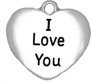 I Love You Charm, Hyperallergenic, Safe-Nickel, Lead, And Cadmium Free