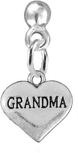 Grandma Heart Charm Post Earring Hypoallergenic, Safe-Nickel, Lead & Cadmium Free!