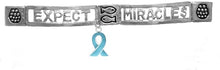 Ovarian Cancer Jewelry, Expect Miracles, The Original Hypoallergenic, Safe-Nickel, Lead, Cadmium Free, Adjustable Stretch Bracelet