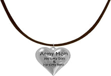 Army Mom, He's My Hero, Hypoallergenic Adjustable Necklace, Safe-Nickel, Lead, Cadmium Free