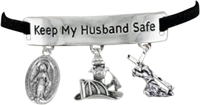 Firefighter's Catholic Adjustable Bracelet, Safe-Nickel, Lead & Cadmium Free!