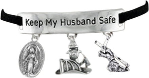 Firefighter's Catholic Adjustable Bracelet, Safe-Nickel, Lead & Cadmium Free!
