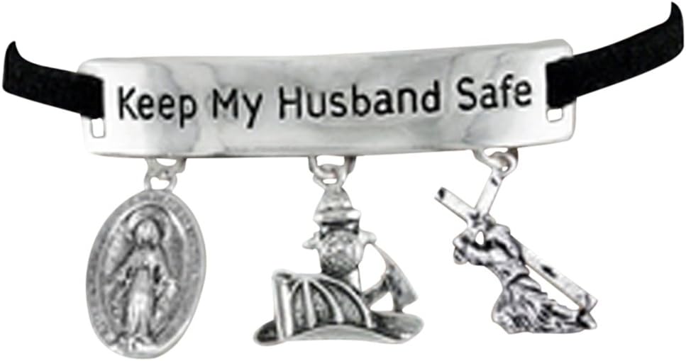 Firefighter's Catholic Adjustable Bracelet, Safe-Nickel, Lead & Cadmium Free!