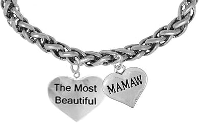 The Most Beautiful Mamaw, Hypoallergenic, Safe-Nickel, Lead, Cadmium Free
