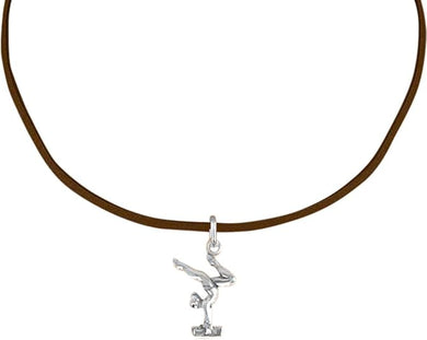 Gymnast On Pommel Horse Necklace, Adjustable, Hypoallergenic, Nickel, Lead & Cadmium Free!