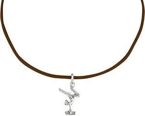 Gymnast On Balance Beam Necklace, Adjustable, Hypoallergenic, Nickel, Lead & Cadmium Free!