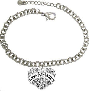 The Army Mom Hypoallergenic Adjustable Bracelet, Safe-Nickel, Lead, Cadmium Free