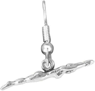 Swim Charm Fishhook Earring Hypoallergenic, Adjustable Safe-Nickel, Lead & Cadmium Free!