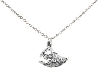 Male Swimmer Necklace Adjustable Hypoallergenic, Safe-Nickel, Lead & Cadmium Free!