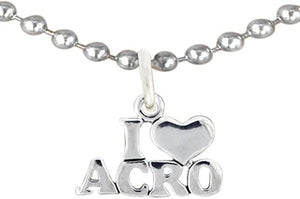 Gymnastic Acro, Acrobatic Necklace, Adjustable, Hypoallergenic, Nickel, Lead & Cadmium Free!