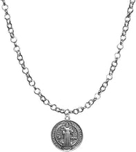 Saint Benedict Protective Charm, and Prayer, Protect Me from Harm, from Evil, from The Devil. Nickle, Lead Free