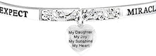 Expect Miracles, My Daughter, My Joy, The Original Hypoallergenic, Safe-Nickel, Lead, Cadmium Free, Adjustable Stretch Bracelet