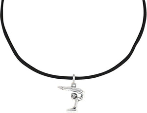 Gymnast On Pommel Horse Necklace, Adjustable, Hypoallergenic, Nickel, Lead & Cadmium Free!