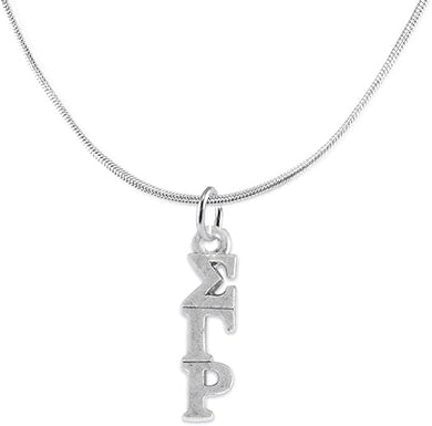 Sigma Gamma Rho-Licensed Sorority Jewelry Manufacturer, Adjustable Snake Chain Lavaliere/Necklace, Hypoallergenic Safe-No Nickel, No Lead, And No Poisonous Cadmium