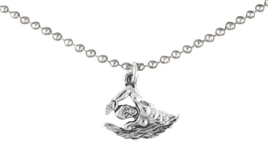 Male Swimmer 24 Inch Necklace Adjustable Hypoallergenic, Safe-Nickel, Lead & Cadmium Free!