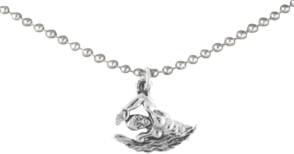Male Swimmer 24 Inch Necklace Adjustable Hypoallergenic, Safe-Nickel, Lead & Cadmium Free!