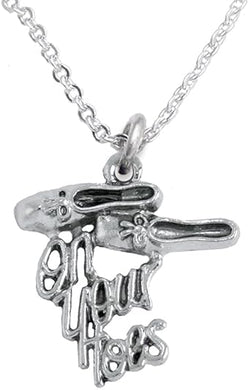 On Your Toes Ballet Adjustable Hypoallergenic Necklace