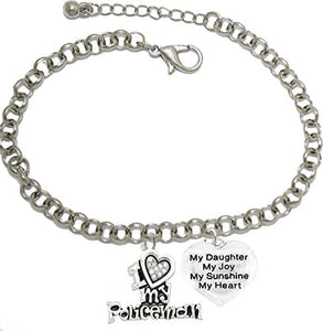 Policeman's, I Love My Policeman, My Daughter, My Joy, My Sunshine, Adjustable Hypoallergenic, Safe-Nickel, Lead, Free