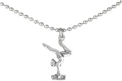 Gymnast On Balance Beam Necklace, Adjustable, Hypoallergenic, Nickel, Lead & Cadmium Free!