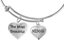 The Most Beautiful Memaw, Hypoallergenic, Safe-Nickel, Lead, Cadmium Free