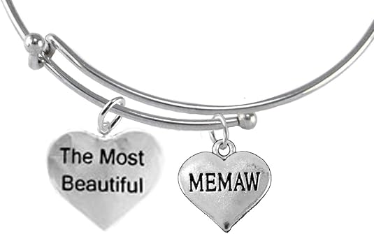 The Most Beautiful Memaw, Hypoallergenic, Safe-Nickel, Lead, Cadmium Free