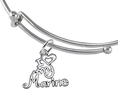 Marine, I Love My Marine, Adjustable Bracelet Hypoallergenic, Safe-Nickel, Lead, Cadmium Free