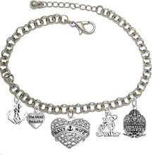 Navy Mom, I Love My Sailor, Adjustable Bracelet, Hypoallergenic, Safe-Nickel, Lead, Cadmium Free