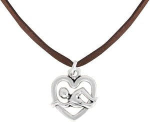 I Love Swimming Necklace Adjustable Hypoallergenic, Safe-Nickel, Lead & Cadmium Free!