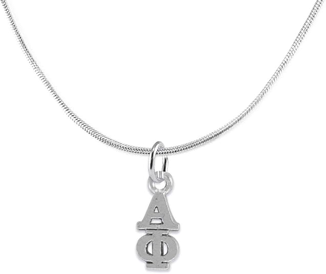 Alpha Phi - Licensed Sorority Jewelry Manufacturer, Hypoallergenic Safe Lavalier Necklace