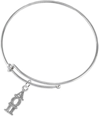 Alpha Omicron Pi - Licensed Sorority Jewelry Manufacturer, Hypoallergenic Safe Adjustable Fits Anyone
