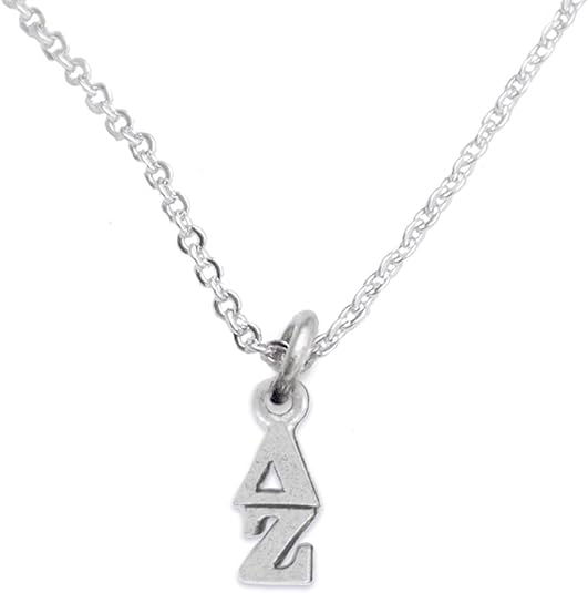 Delta Zeta - Licensed Sorority Jewelry Manufacturer, Hypoallergenic Safe Lavaliere Necklace, No Nickel, No Lead, And No Poisonous Cadmium