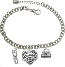 Paramedic, EMT, Adjustable Charm Bracelet, Hypoallergenic, Safe-Nickel, Lead, Free