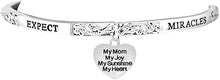 Expect Miracles, My Mom, My Joy, The Original Hypoallergenic, Safe-Nickel, Lead, Cadmium Free, Adjustable Stretch Bracelet