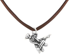 Gymnast On Pommel Horse Necklace, Adjustable, Hypoallergenic, Nickel, Lead & Cadmium Free