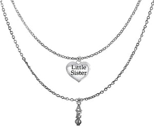 Alpha Epsilon Phi Silvertone Double Chain Fashion Necklace, Adjustable From 18 Inches To 21 Inches. What A Great Gift For Yourself, Or A Little Sister. Hypoallergenic, Licensed Sorority Jewelry ©2024