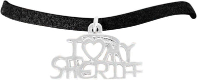 Sheriff I Love My Sheriff Hypoallergenic Adjustable Bracelet Nickle, Lead Free