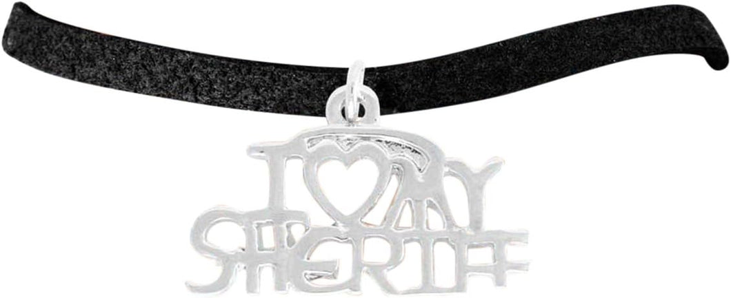 Sheriff I Love My Sheriff Hypoallergenic Adjustable Bracelet Nickle, Lead Free
