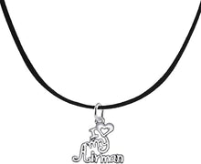 Air Force, I Love My Airman, Adjustable Necklace Hypoallergenic, Safe-Nickel, Lead, Cadmium Free