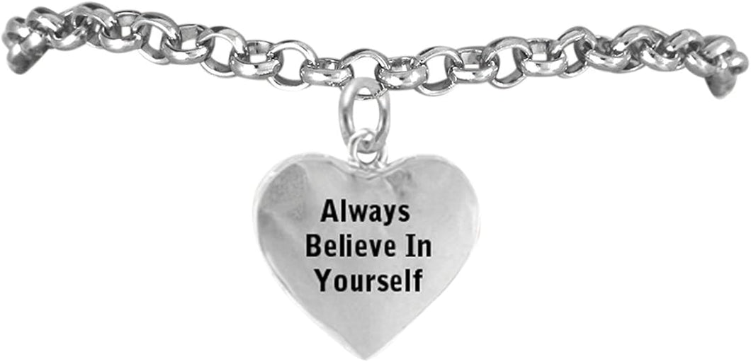 Always Believe In Yourself, Adjustable, Safe-Hypoallergenic, Nickel, Lead & Cadmium Free!