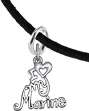 Marine, I Love My Marine, Adjustable Suede Bracelet Hypoallergenic, Safe-Nickel, Lead, Cadmium Free